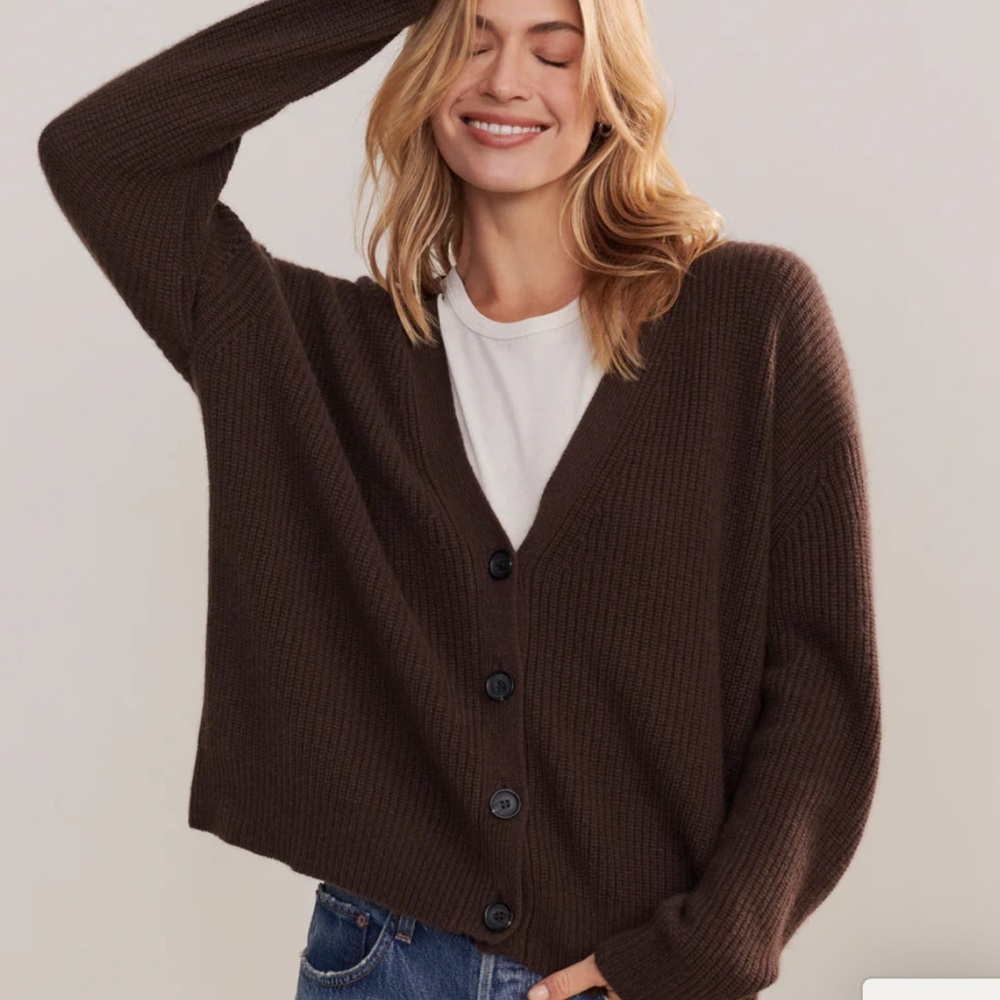 Jenni Kayne Cashmere Cocoon Sweater NWT - Chocolate - Size XXS